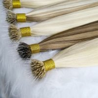 Plastic tip hair extensions