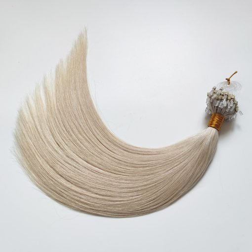 Virgin human hair micro loop hair extensions