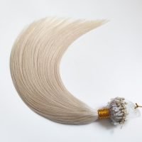 Virgin human hair micro loop hair extensions
