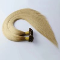 Virgin human hair keratin U tip extensions