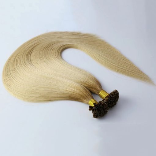 Virgin human hair keratin U tip extensions